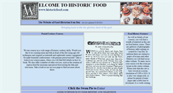 Desktop Screenshot of historicfood.com